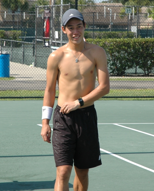 Kei Nishikori at the Nick Bollettieri Tennis Academy